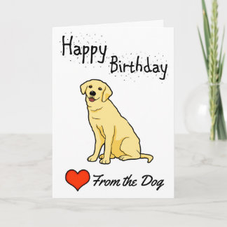 Grattis på födelsedagen från Hund Kort