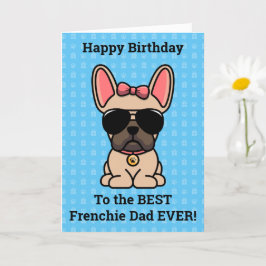 Grattis på födelsedagen från Hund Light Fawn Frans Kort