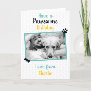 Grattis på födelsedagen från Hund Pawsome Birthd Kort