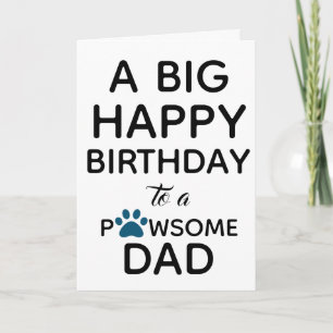 Grattis på födelsedagen från Hund - Rolig hund Pap Kort