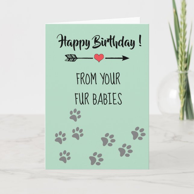 Grattis på födelsedagen från Hundar Cats Pets Mång Kort (Framsida)