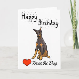 Grattis på födelsedagen från hunden kort