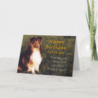 Grattis på födelsedagen från hunden