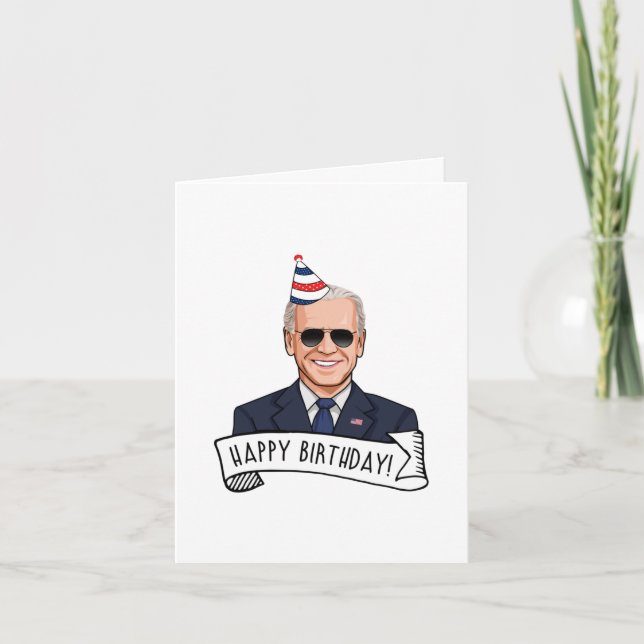 Grattis på födelsedagen från Joe Biden Kort (Framsida)