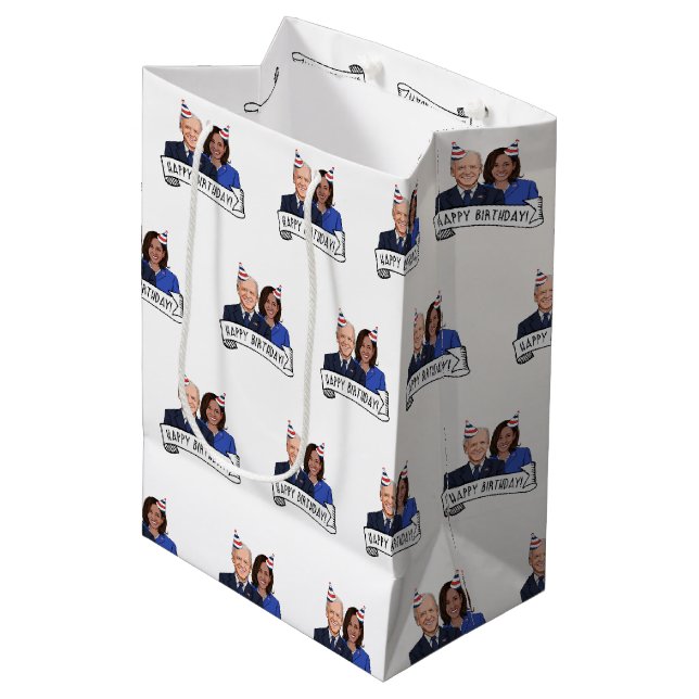 Grattis på födelsedagen från Joe och Kamala (Framsidan Vinklad)