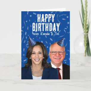 Grattis på födelsedagen från Kamala och Tim Kort