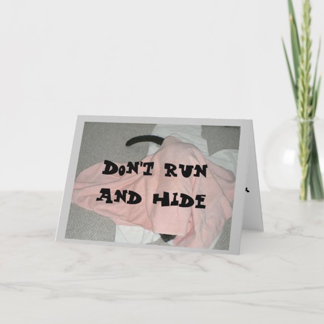 Grattis på födelsedagen från Katten Kort (Framsida)