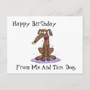 Grattis på födelsedagen från mig vykort