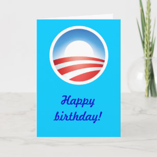 grattis på födelsedagen från Obama! Kort
