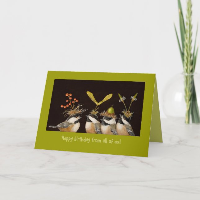 Grattis på födelsedagen från oss alla! kort (Framsida)