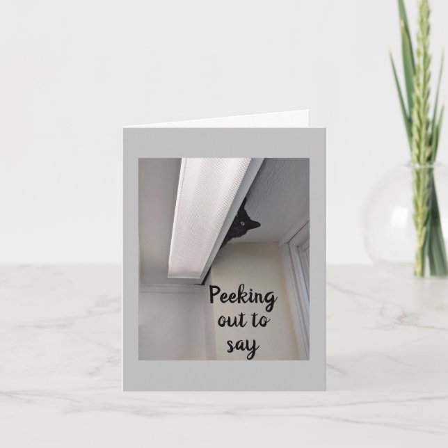 "GRATTIS PÅ FÖDELSEDAGEN" FRÅN PEECAT-kort Kort (Framsida)