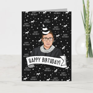 Grattis på födelsedagen från Ruth Bader Ginsburg Kort