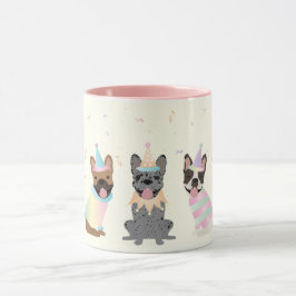 Grattis på födelsedagen Fransk Bulldog Mugg