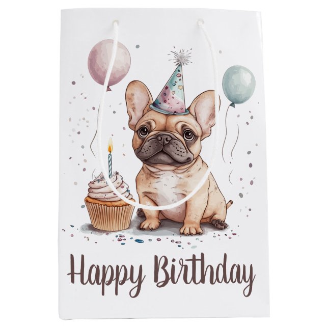 Grattis på födelsedagen fransk bulldogg (Framsidan)