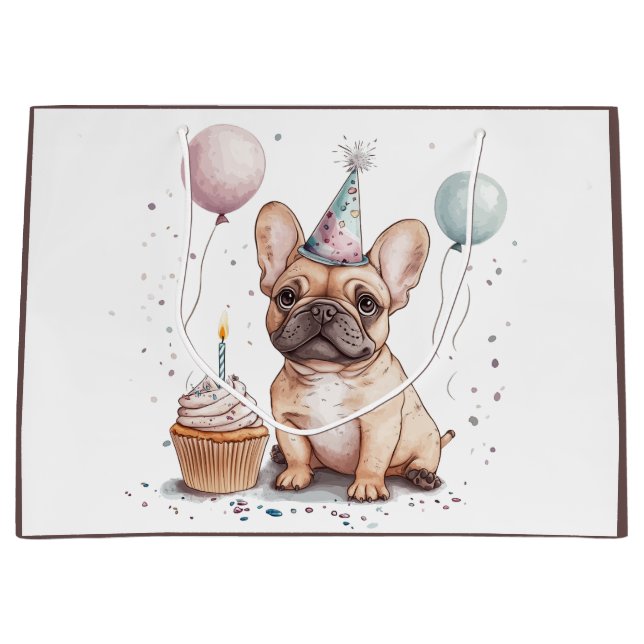 Grattis på födelsedagen fransk bulldogg (Framsidan)