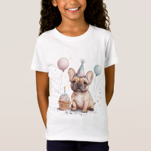 Grattis på födelsedagen fransk bulldogg t shirt