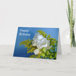 Grattis på födelsedagen - Freesia-kort Kort