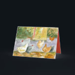 Grattis på födelsedagen Friend Chickens Birds Farm Tack Kort<br><div class="desc">Ett födelsedagskort för alla som i kärlek föder upp höns och prospekterar höns med vattenfärg. På insidan finns en koordinerande skugga av orange-rött och du kan redigera färg och text som passar dina behov.</div>