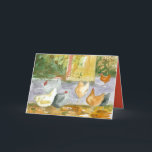 Grattis på födelsedagen Friend Chickens Birds Farm Tack Kort<br><div class="desc">Ett födelsedagskort för alla som i kärlek föder upp höns och prospekterar höns med vattenfärg. På insidan finns en koordinerande skugga av orange-rött och du kan redigera färg och text som passar dina behov.</div>