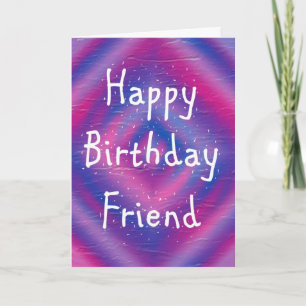 Grattis på födelsedagen Friend Kort