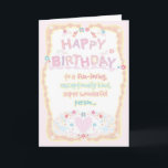grattis på födelsedagen Friend Kort<br><div class="desc">Utanför kortet: 
 grattis på födelsedagen till en roligt-vänlig,  utomordentligt vänlig,  toppen underbar människa...  
 Inuti kortet:  
 ... från någon som känner dig väl och uppskattar allt om dig! 
 grattis på födelsedagen</div>