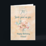 Grattis på födelsedagen Friend Watercolor Cactus Kort<br><div class="desc">Ett vackert vattenfärgskort att skicka till din vän för att uttrycka din kärlek på födelsedagen</div>