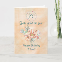Grattis på födelsedagen Friend Watercolor Cactus Kort