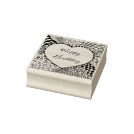 Grattis på födelsedagen Frimärke Stämpel