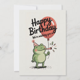 Grattis på födelsedagen Frog Party