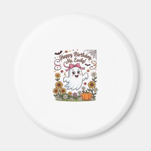 Grattis på födelsedagen Fröken Emily Halloween Spö Magnet