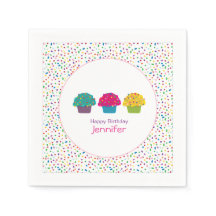 Grattis på födelsedagen Frostad Sprinkle Cupcake