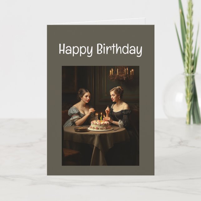 Grattis på födelsedagen Funny Friend tittar bra Kort (Framsida)