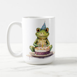 Grattis på födelsedagen Funny groda Kaffemugg