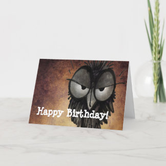 Grattis på födelsedagen Funny Grumpy Disgruntled U Kort