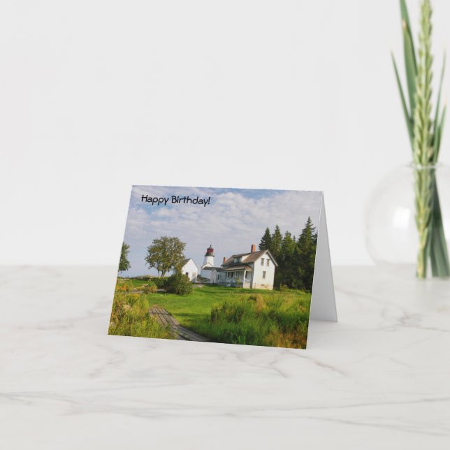 Grattis på födelsedagen-fyr kort (Framsida)