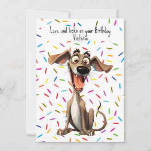 Grattis på födelsedagen 🐶 galna 🤪 julkort