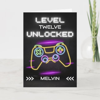 Grattis på födelsedagen Gamer med konsol Kort