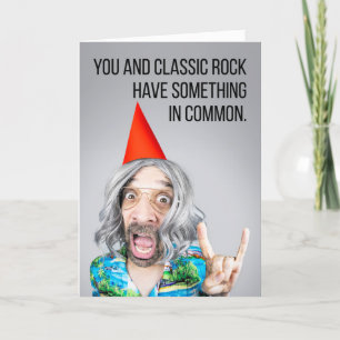 Grattis på födelsedagen Gammal klassisk Sten Guy H Helgkort