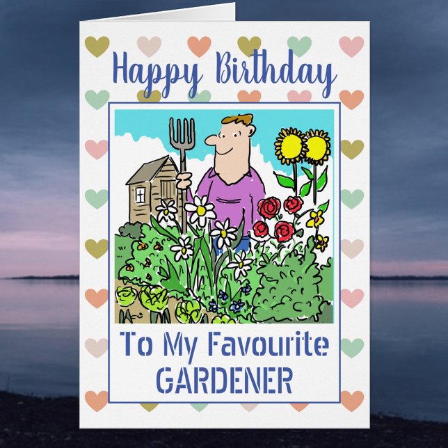 Grattis på födelsedagen Gardener Hälsningskort (Skapare uppladdad)