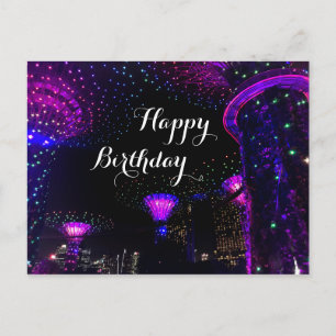 Grattis på födelsedagen Gardens by the Bay #5 vyko Vykort