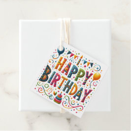 Grattis på födelsedagen gåvor etiketter