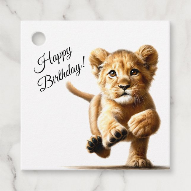 Grattis på födelsedagen gåvor etiketter (Framsida)