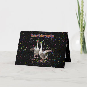 Grattis på födelsedagen Geese Kort