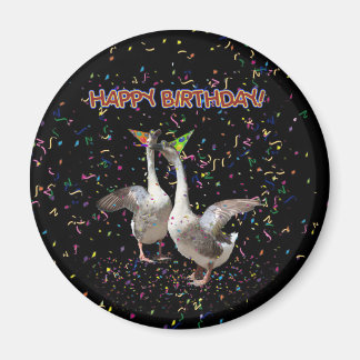 Grattis på födelsedagen Geese Magnet