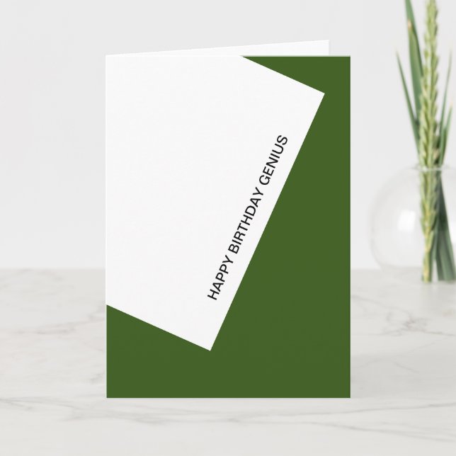 grattis på födelsedagen genier kort (Framsida)