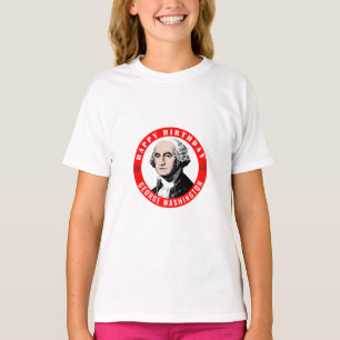 Grattis på födelsedagen George Washington Flickor T Shirt