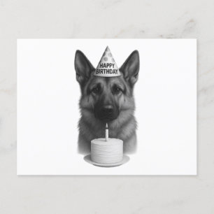 Grattis på födelsedagen German Shepherd Helg Vykort