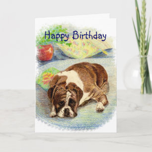 Grattis på födelsedagen Get Exced Humor Boxer Hund Kort