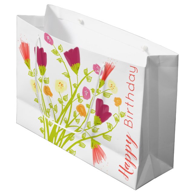 Grattis på födelsedagen Gift Bag (Framsidan Vinklad)