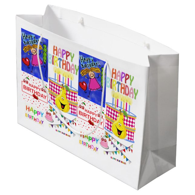 Grattis på födelsedagen Gift Bag (Baksidan Vinklad)